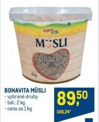 Makro BONAVITA MÜSLI nabídka