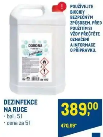 Makro DEZINFEKCE NA RUCE nabídka