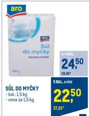 Makro SŮL DO MYČKY nabídka