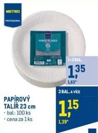 Makro PAPÍROVÝ TALÍŘ 23 cm nabídka