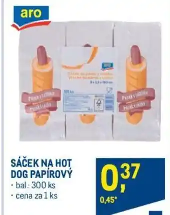 Makro SÁČEK NA HOT DOG PAPÍROVÝ nabídka