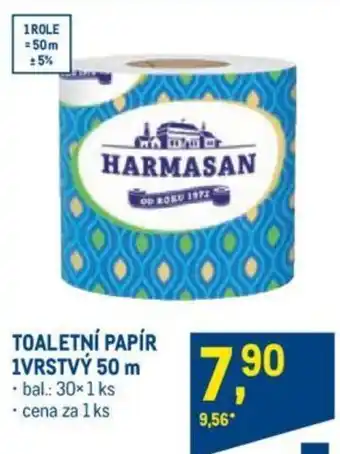 Makro TOALETNÍ PAPÍR 1VRSTVÝ 50 m nabídka