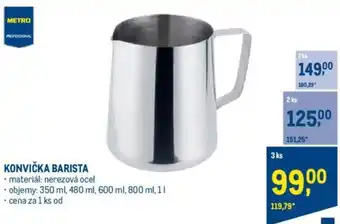 Makro KONVIČKA BARISTA nabídka