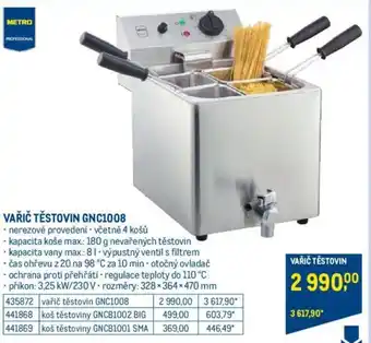 Makro VAŘIČ TĚSTOVIN GNC1008 nabídka
