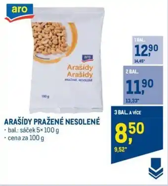 Makro ARAŠÍDY PRAŽENÉ NESOLENÉ nabídka