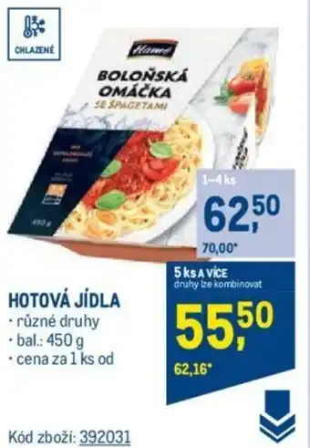 Makro HOTOVÁ JÍDLA nabídka