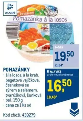 Makro POMAZÁNKY nabídka