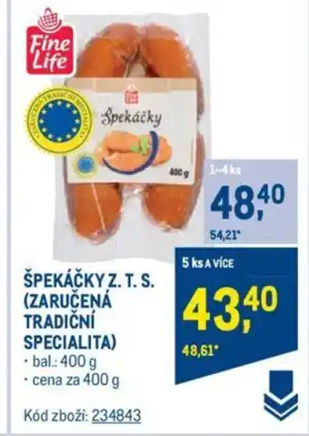 Makro ŠPEKÁČKY Z. T. S. (ZARUČENÁ TRADIČNÍ SPECIALITA) nabídka