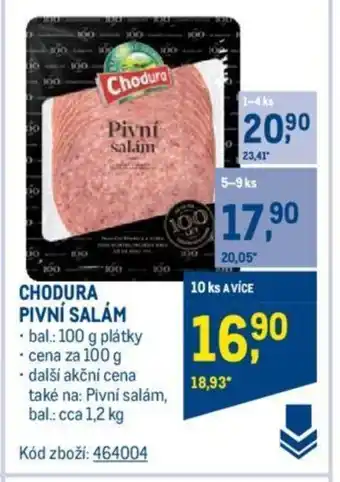 Makro CHODURA PIVNÍ SALÁM nabídka