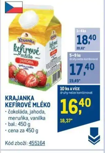 Makro KRAJANKA KEFÍROVÉ MLÉKO nabídka