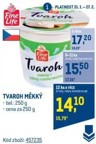 Makro TVAROH MĚKKÝ nabídka