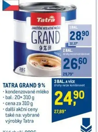 Makro TATRA GRAND 9% nabídka