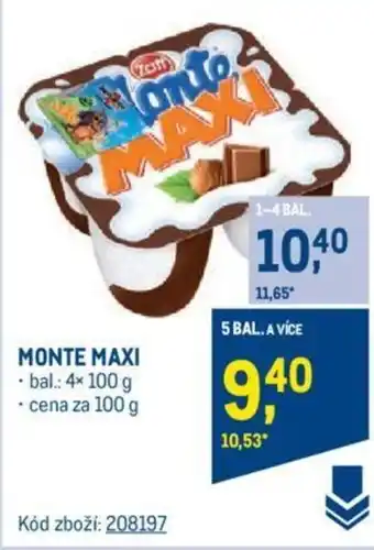 Makro MONTE MAXI nabídka