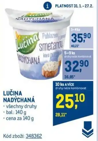 Makro LUČINA NADÝCHANÁ nabídka
