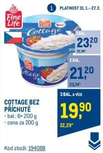 Makro COTTAGE BEZ PŘÍCHUTĚ nabídka