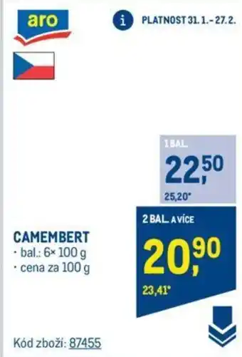 Makro CAMEMBERT nabídka