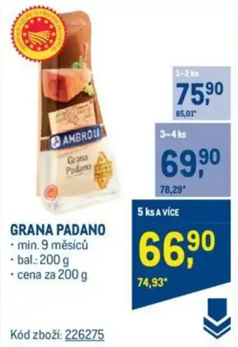 Makro GRANA PADANO nabídka