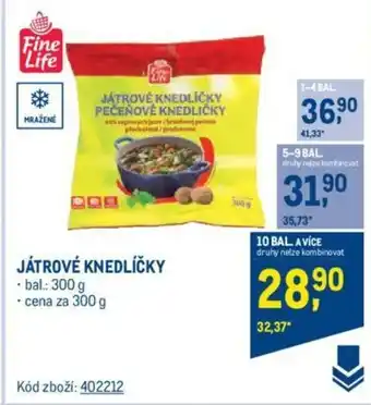 Makro JÁTROVÉ KNEDLÍČKY nabídka