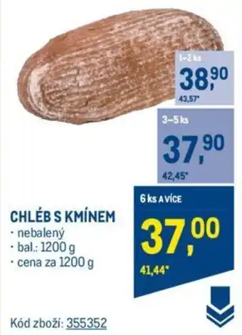 Makro CHLÉB S KMÍNEM nabídka