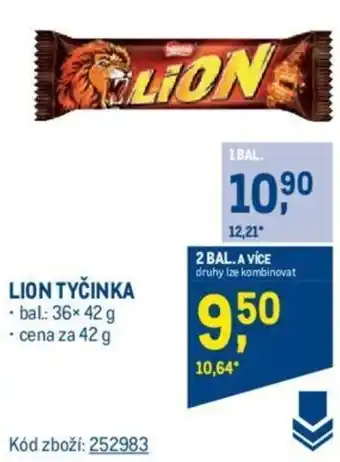 Makro LION TYČINKA nabídka