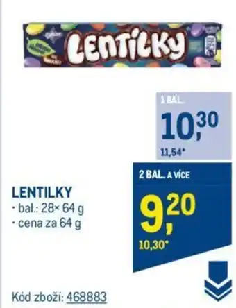 Makro LENTILKY nabídka