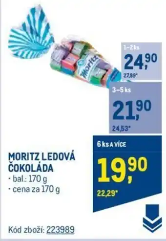 Makro MORITZ LEDOVÁ ČOKOLÁDA nabídka