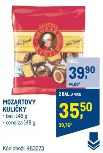 Makro MOZARTOVY KULIČKY nabídka