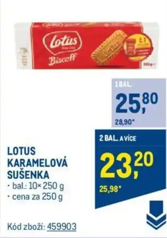 Makro LOTUS KARAMELOVÁ SUŠENKA nabídka