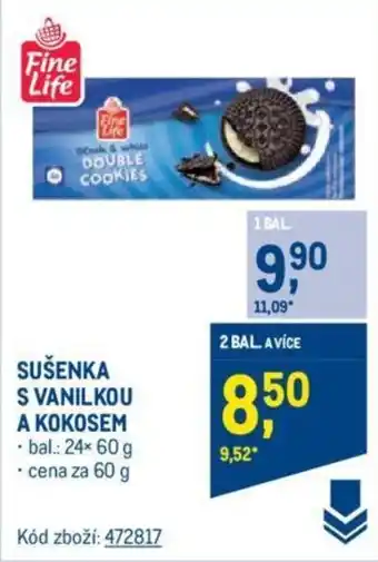 Makro SUŠENKA S VANILKOU A KOKOSEM nabídka