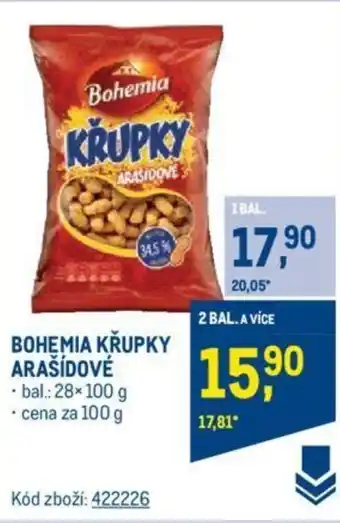 Makro BOHEMIA KŘUPKY ARAŠÍDOVÉ nabídka