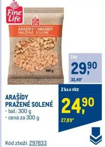 Makro ARAŠÍDY PRAŽENÉ SOLENÉ nabídka