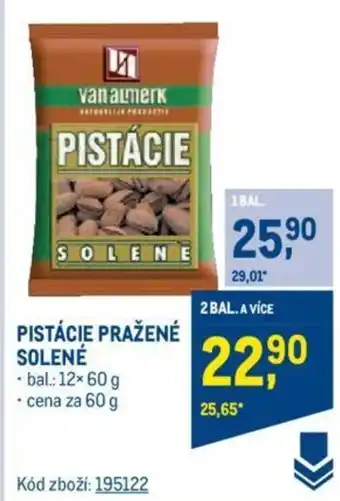 Makro PISTÁCIE PRAŽENÉ SOLENÉ nabídka