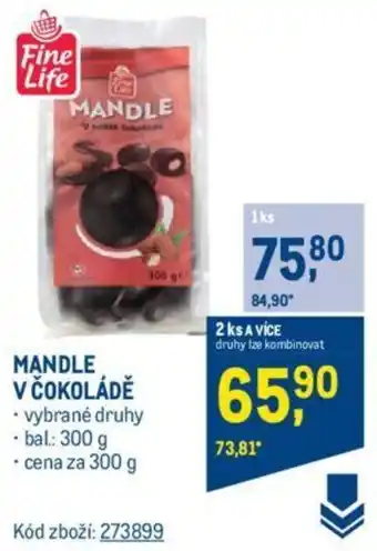 Makro MANDLE V COKOLADE nabídka
