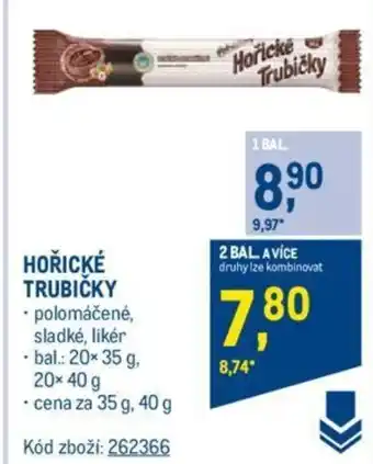 Makro HOŘICKÉ TRUBIČKY nabídka