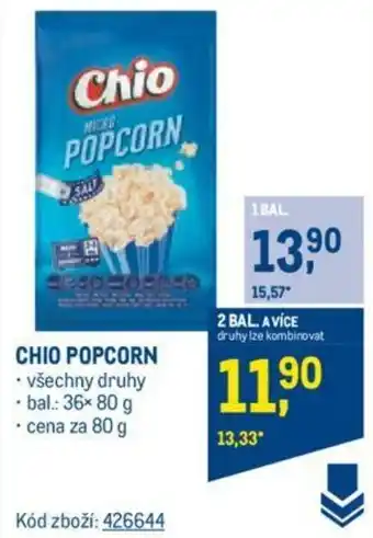 Makro CHIO POPCORN nabídka