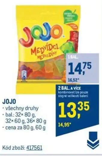 Makro JOJO nabídka
