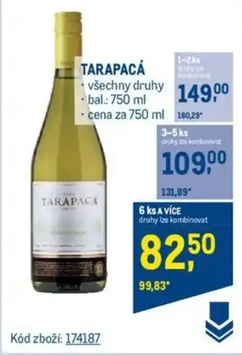 Makro TARAPACÁ nabídka