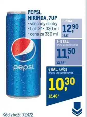 PEPSI, MIRINDA, 7UP