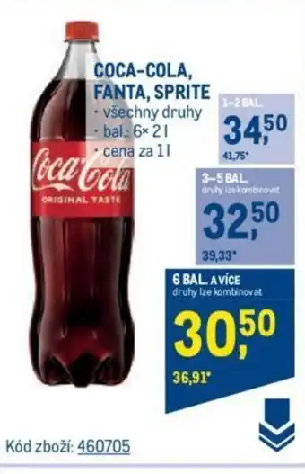 Makro COCA-COLA, FANTA, SPRITE nabídka