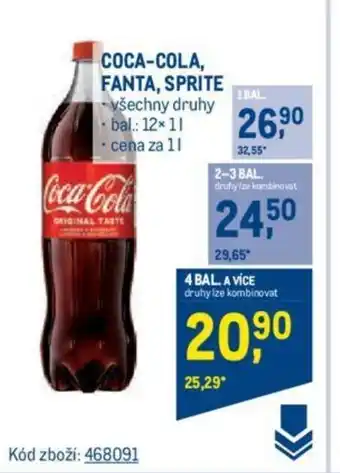 Makro COCA-COLA, FANTA, SPRITE nabídka