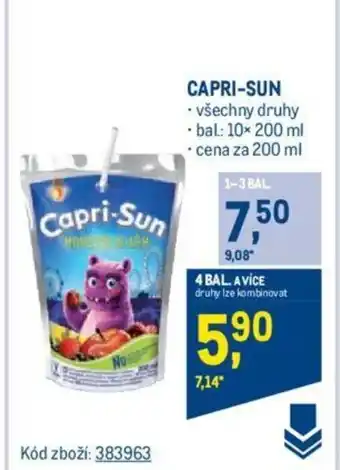 Makro CAPRI-SUN nabídka