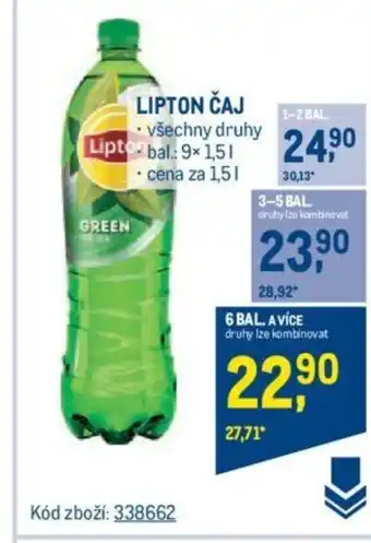 Makro LIPTON ČAJ nabídka