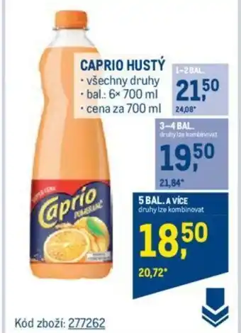 Makro CAPRIO HUSTÝ nabídka