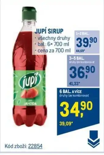Makro JUPÍ SIRUP nabídka