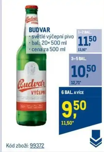 Makro BUDVAR nabídka