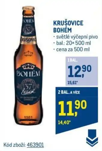 Makro KRUŠOVICE BOHÉM nabídka