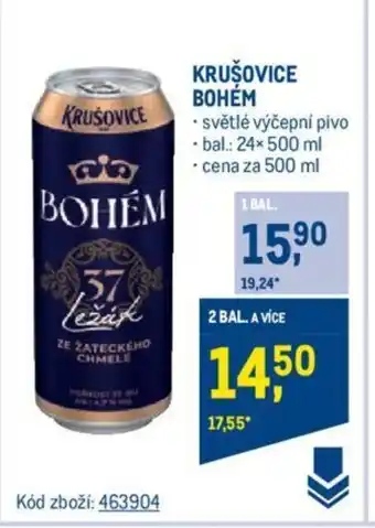Makro KRUŠOVICE BOHÉM nabídka