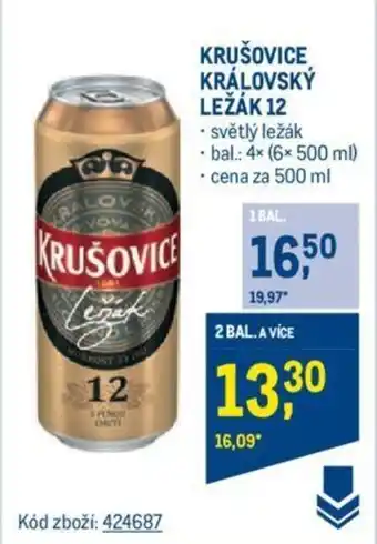Makro KRUŠOVICE KRÁLOVSKÝ LEŽÁK 12 nabídka