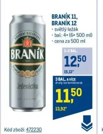 Makro BRANÍK 11, BRANÍK 12 nabídka