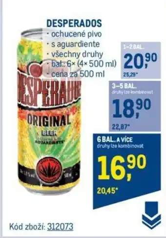 Makro DESPERADOS nabídka